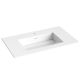 Strømberg Corian enkel vask midtstilt 81x46,5 cm