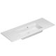 Dansani Vask Minore 120,2x45,5 cm, hvid mat u/hanehul