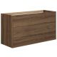 Dansani You Classic Vaskeskab til dobbeltvask, 2 skuffer, brun eg, 120x64x44 cm