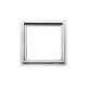 Forhøjelsesramme 10 mm hvid 10x10 cm
