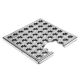 HF Hansen Afløbsrist Rustfrit Stål 136x136 mm sidehul