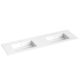 Strømberg Corian dobbelvask 121x46,5cm mat hvid